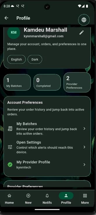 BatchIt screen 2