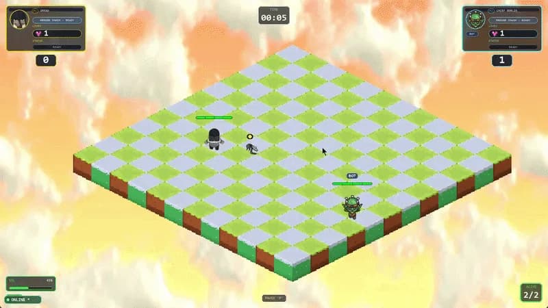 Grid Survival application screenshot